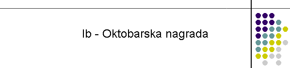 Ib - Oktobarska nagrada